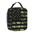 thumbnail image 2 of Bolsa Térmica para Almuerzo PTPLMM con Estampado de Bandera Americana Camuflaje, 2 of 6