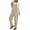 Beige-01, variant on Overalls for Women Adjustable Straight Leg Long Pants Bib Overalls Comfy Sleeveless Baggy Jumpsuit Pockets
