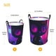thumbnail image 3 of Balery Neon Toy Cat Reflections Cesta de ropa redonda con asas, impermeable, independiente, para ropa, juguetes, dormitorio y familia-Small, 3 of 6