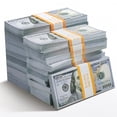 thumbnail image 3 of Dinero de juguete 200 piezas Billetes de dólar falsos para fiestas infantiles y accesorios de películas, 3 of 4