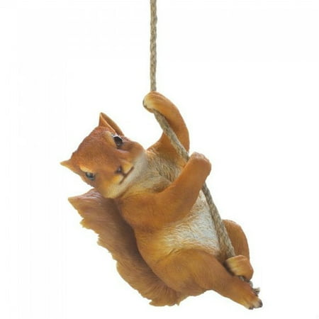 Terrace Decoration Summerfield Terrace Small Hanging Decorations, Squirrel Outdoor Home Patio Porch Hanging Decor, 1pc ()