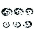 thumbnail image 1 of Esquirla 6pcs Acrylic Spiral Ear Stretcher Taper Expander Stud Plug 00G--8G Body Piercing, 1 of 8