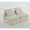 Beige 02, variant on Modern Loveseat Sofa,Modular Sofa Couch,Corduroy 2-Seater Cloud Couch,Reading Lounge Sofa Chair for Small Spaces,Living Room,No Armrests,At will DIY,Black