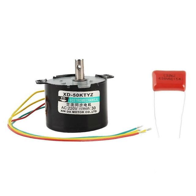 1PCS AC220V Miniature Low Speed Large Moment of Force Synchronous Motor CW/CCW (30rpm)