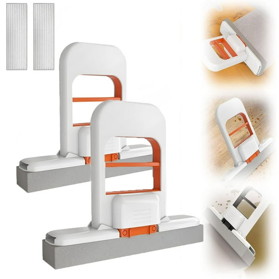 Mini Foldable Desktop Mop,Self-Squeeze Sponge Cleaning Tool, , Wet and Dry Use Cleaning System Small Mops for Bathroom, Kitchen, Countertops, Glass, Tile