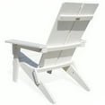 thumbnail image 3 of Outdoor Adirondack Chair Folding Patio Recline Chair with Wood Texture,White,All-Weather，15min Assembly 380lb, 3 of 7