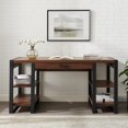 thumbnail image 5 of 60" Wood Computer Desk - Dark Walnut, 5 of 5