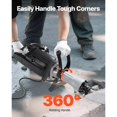 thumbnail image 4 of Dranite Heavy-Duty Electric Demolition Jackhammer, 2800W, 1200 BPM Concrete Breaker Kit with 3 Chisels, Clay Spade, Case & Gloves for Concrete, Brick, Wall, 4 of 6