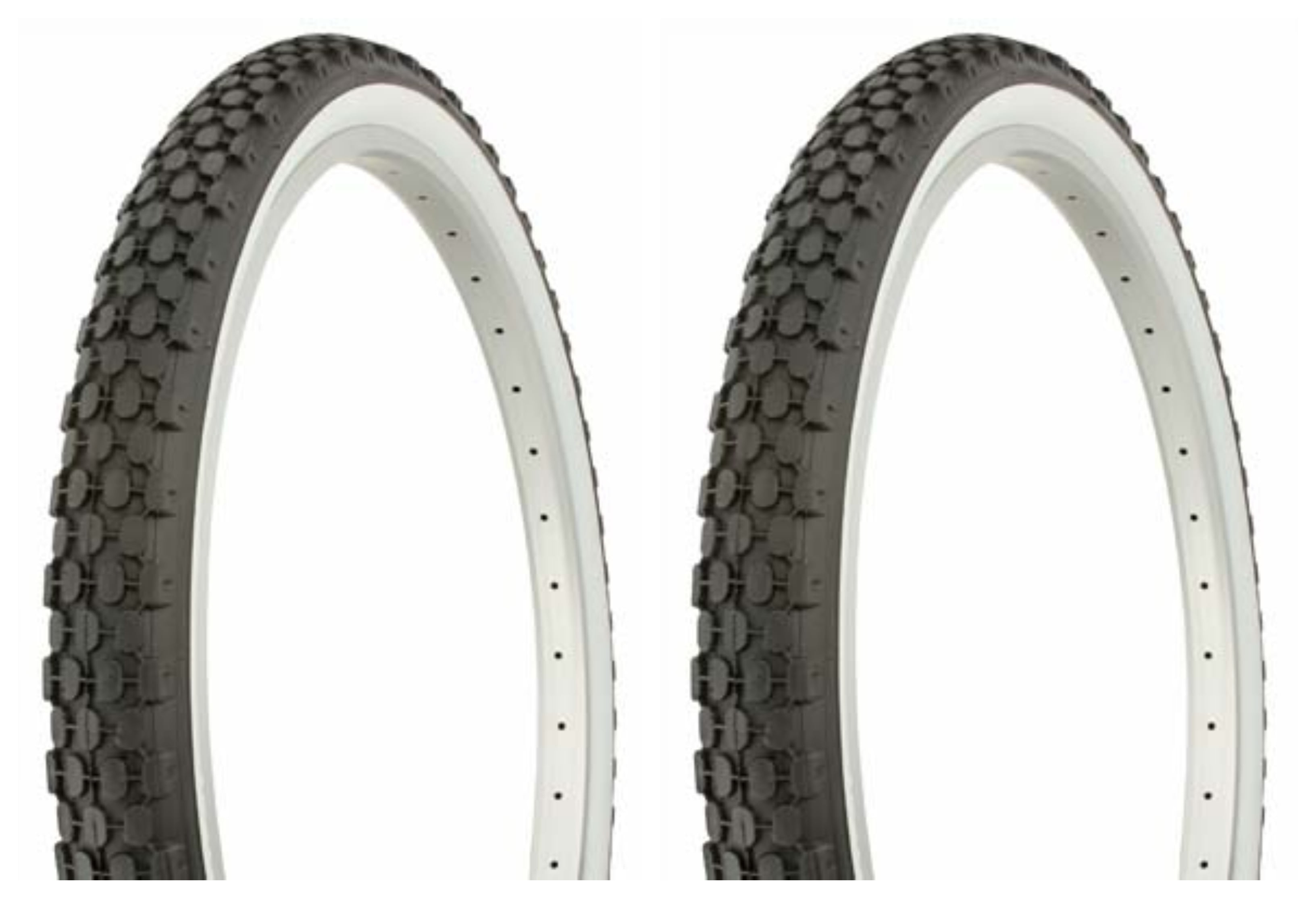 2 x 20 Inch BMX Black Kids Bike Tyres 20" x 2.125" CST Comp 3 Tires 