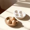 thumbnail image 2 of Caja de almacenamiento de huevos tejida de cuatro compartimentos, bandeja, adorno de yeso, molde de silicona con base de huevo de resina diy, 2 of 4