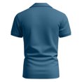 thumbnail image 4 of Fnnxeal Mens Polo Shirts, Short Sleeve Button Casual Classic Summer Navy Polo Shirts for Men Size M, 4 of 6