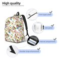 thumbnail image 5 of Daiia Birds And Flowers Vintage Canvas Backpack for Men and Women ,Hiking Backpack,Travel Laptop Bag for School,Large Capacity Backpack, 5 of 8