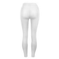 thumbnail image 6 of Fiaer Womens Leggings Plus Size Comfort Yoga Pants Slim Fit Solid Color Stretch Trendy Casual Tight Trousers White XL, 6 of 6