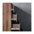 thumbnail image 5 of Wood Chest Four Drawer Walnut Brown Storage Organizer Bedroom Furniture, 5 of 6