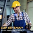 thumbnail image 6 of Wearable Bluetooth Speaker — 30H Working Time Magnetic Clip-On Wireless Jobsite Pro Water-Resistant Portable Speaker — Built-in Mic for Hands-Free Music and Calls, Yellow, 6 of 9