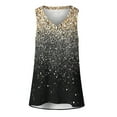 thumbnail image 5 of DailyTrove Women's Ombre Sequin Sleeveless Tank - V-Neck Casual Top, Sparkly for Nights & Celebrations, 5 of 5