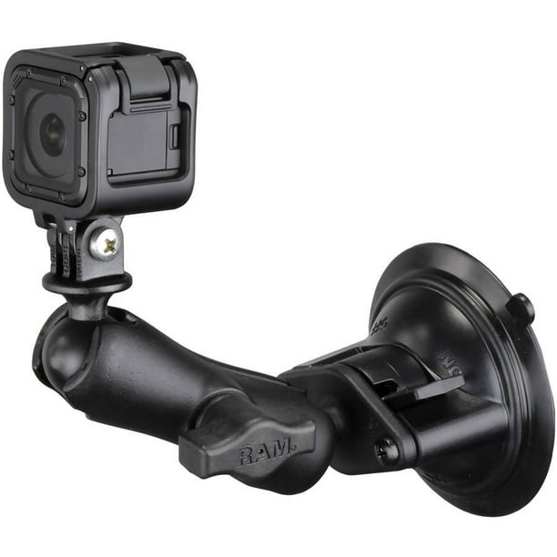 Ram Mounts Twist Lock Suction Cup Mount with Custom GoPro Hero Adapter
