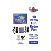 Retro Machines Built in 620 Video and 2 Controllers, Mini Video Controllers Plug and Play TV with AV Output, 8-Bit Video System, Childrens Gift