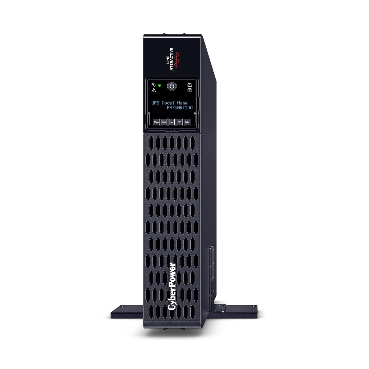 CyberPower PR750RTXL2UC Smart App Sinewave UPS Systems - 750VA/750W, 120 VAC, NEMA 5-15P, 2U, Rack / Tower, Sine Wave, 8 Outlets, LCD, PowerPanel® Business