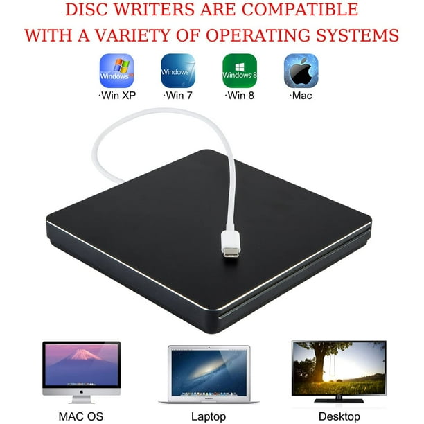 Lecteurs dvd pour apple macbook pro air mac pc ordinateur portable slot  externe slot-in usb cd dvd drive burner