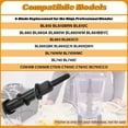 thumbnail image 3 of Blender 6-Blade Replacement Compatible with Ninja 72 oz Pitcher, Replacement 6-Stacked Blade for the Ninja Professional Blender BL610 BL740 BL660 BL663 BL710WM CO610B CT610, Stainess Steel, 3 of 7