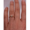 thumbnail image 2 of Sparkle Jewels Women's 14K Yellow Gold Finish Round Cubic Zirconia Solitaire Engagement Ring, 2 of 4