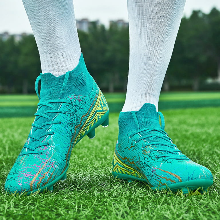 FULORIS Outdoor High Top Football Shoes Trainer Sneakers Men Soccer Cleats