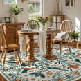 thumbnail image 3 of Lahome Decor 6'x9' Boho Bird Area Rugs,Floral Rug for Living Room Machine Washable,Soft Indoor Carpet,Non-Slip Low Pile for Bedroom Dining Room Playroom Office,Beige, 3 of 9