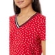thumbnail image 3 of Camiseta Tommy Hilfiger de manga corta con cuello en V y lunares para mujer, 3 of 3