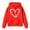 A-Red225, variant on JAJAHO Sweatshirt For Little Big Girls Oversized Heart Print Valentine's Day Shirt Casual Hoodie Pullover Cozy Tops