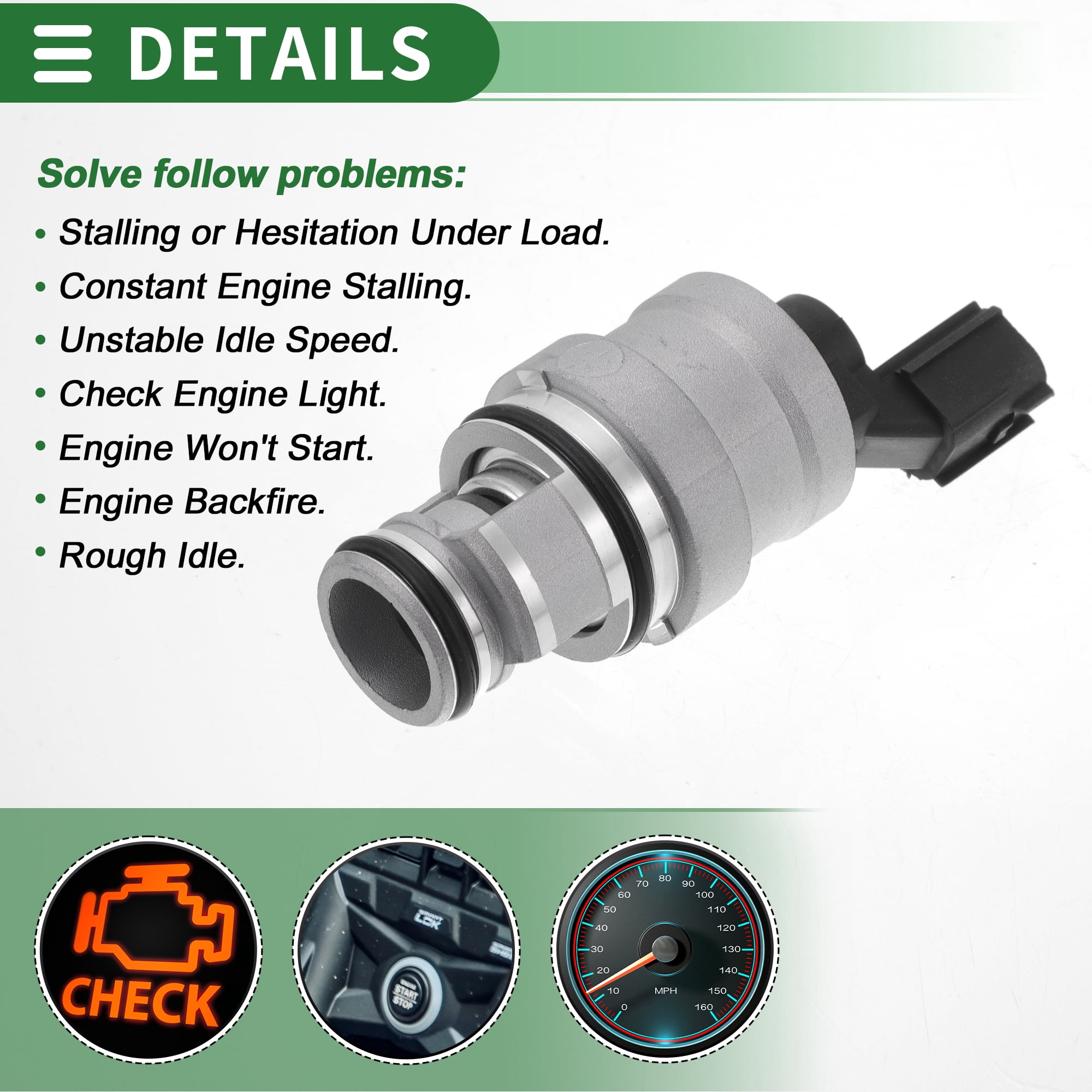 Unique Bargains Car Idle Air Control Valve for Dodge Durango 2005-2007 Replace No.04861552AC IACV Idle Motor Idle Air Control Valve for Stable Engine Operation