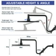 thumbnail image 4 of YDmeet 10 Inch 3-Way Shower Combo, Upgraded 12 Inch Adjustable Arm, Matte Black, 4 of 8