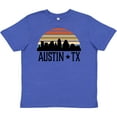 thumbnail image 3 of Inktastic Austin Texas Skyline Vintage Youth T-Shirt, 3 of 5
