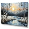 thumbnail image 2 of Designart "Mystic Moonlight Birch Woods III" Tree Birch Canvas Art Print, 2 of 5