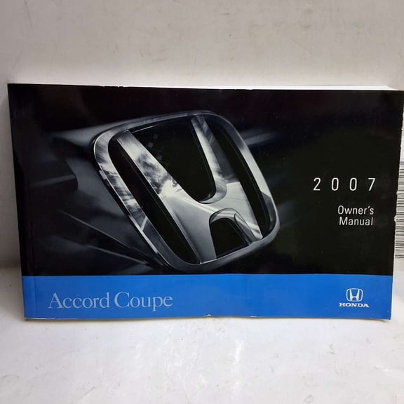 Pre-Owned 2007 Honda Accord Coupe Owners Manual