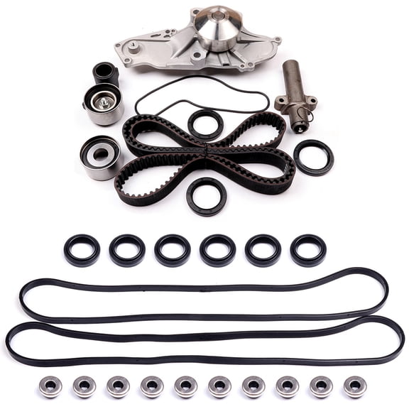 ECCPP Timing Belt Water Pump Kit with Valve Cover Gasket,Replacement parts Fits 99-04 for Acura Honda 3.2L 3.5L SOHC V6 Fits select: 2003 HONDA PILOT EXL, 2003-2004 HONDA ODYSSEY EX