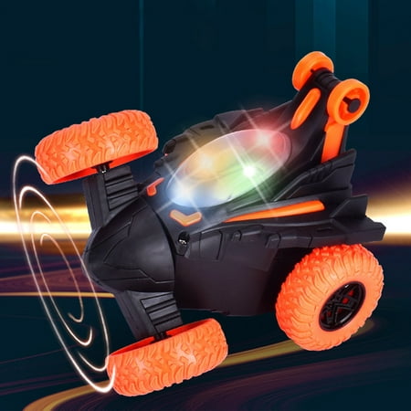 

Remote Control Car 2.4GHz Electric Race Stunt Car Double Sided 360° Rolling Rotating Rotation LED Headlights RC 4WD High Speed Off Road For 3 4 5 6 7 8-12 Year