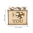 thumbnail image 2 of Valentines Decoration DIY Assemble Wood Adornment Hollow Projection Decoration, 2 of 2