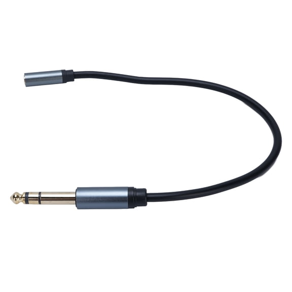 Yajisi Premium 1/4 Inch to 3.5mm Headphone Adapter Cable, 6.35mm Male to 3.5mm Female Stereo Audio Jack Cord for Amplifier, Guitar, Keyboard, and Digital Piano, 1Ft (12 Inches / 30.48 cm)