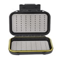 thumbnail image 3 of Caja de cebo de pesca portátil negra, resistente al agua, doble capa, estuche de almacenamiento para señuelos, accesorio para aparejos, 3 of 12