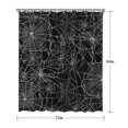 thumbnail image 5 of Retro Halloween Shower Curtain Trick or Treat Candy Darkness Theme Waterproof Fabric,72x84 inch Shower Curtain, 5 of 6