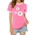 thumbnail image 1 of T-shirt d'Été à Manches Courtes Imprimé Floral Daisy Block, 1 of 3