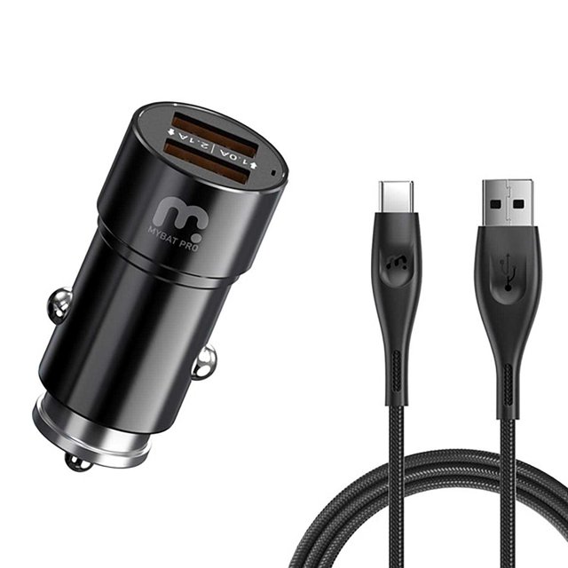Cargador de Auto Plug in MYBAT USB-C 1.8m Universal Negro