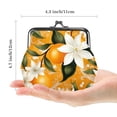 thumbnail image 2 of Tangerine Stylish Coin Purse, 0.7 Microfiber Zinc Alloy Jaws, 4.3x4.7 in/11x12 cm, Compact and Durable Wallet for Coins, Keys, and Cards, 2 of 7
