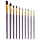thumbnail image 1 of Juego de 10 pinceles para pintar, pincel de artista, pinceles de varios medios con pelo de nailon pa Abanopi  Morado, 1 of 7