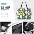 thumbnail image 3 of KdxioAlpaca Faces for Beach Bag for Women Large Beach Tote Bag Waterproof Sandproof Swim Bag with Zipper Pockets Beach Vacation Travel, 3 of 7