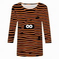thumbnail image 4 of Godom Womens 3/4 Sleeve Shirts 2025 Fall Tunic Tops Crewneck Blouses Halloween Print, 4 of 6
