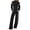 A-Black, variant on Outfit Sets for Women Fall Winter 2 Piece Sets Casual Tracksuit Long Sleeve Zip Up Tops and Wide Leg Pants Lounge Sets