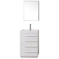 thumbnail image 6 of Virtu USA Bailey 23" Polymarble Single Bathroom Vanity Set in Glossy White, 6 of 6