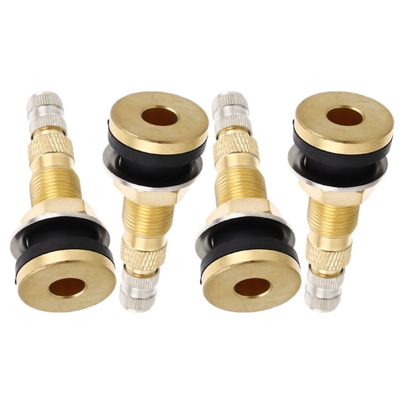 OUNONA 4pcs Tubeless Tire Valve Stems Tractor Valve Stem Sturdy Copper Air Valve for for Industrial Agricultural Wheels Construction Vehicles Rollers Loaders